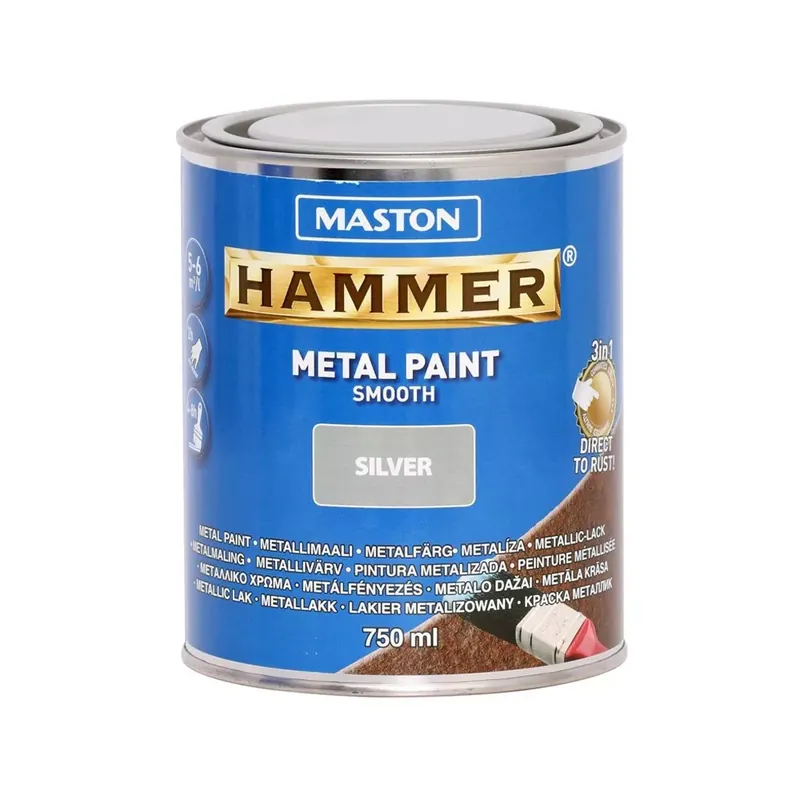 Biztonságos fizetés Maston Hammer fémfesték 750ml fényes Ezüst