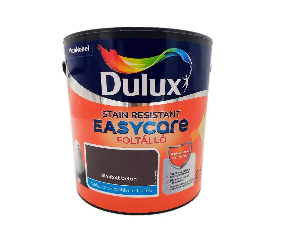 Biztonságos fizetés Dulux EasyCare beltéri falfesték 2,5l Simított beton