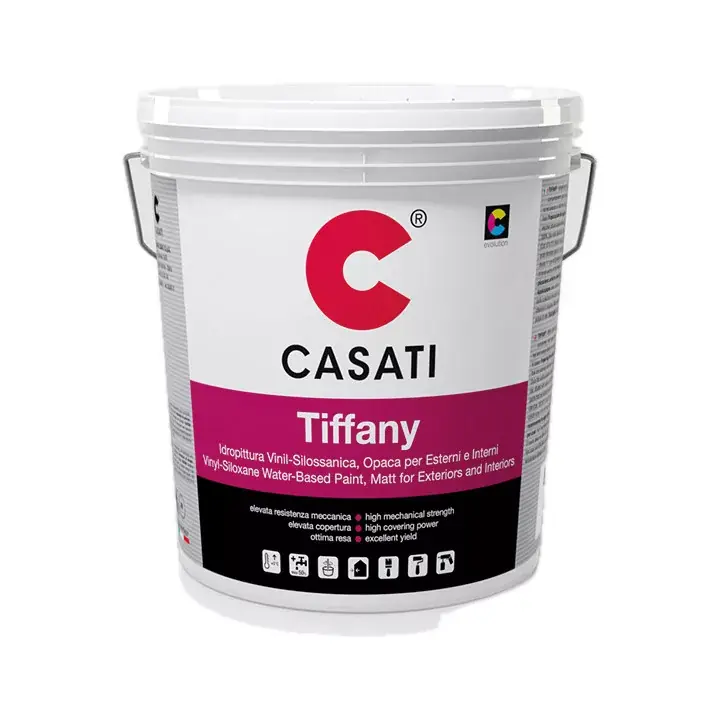 Casati Tiffany vinil-silossan alapú szupermosható kül- és beltéri falfesték 14l Fehér Kiárusítás