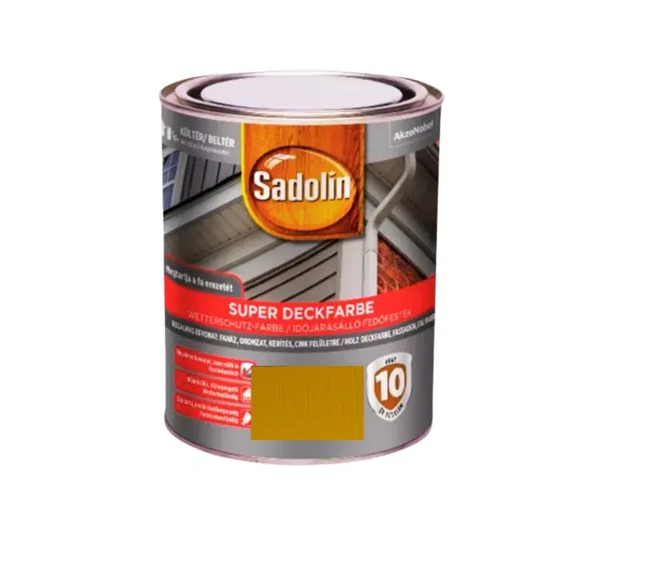 Legnépszerűbb Sadolin Super Deckfarbe fedőfesték 0,75l Napsárga