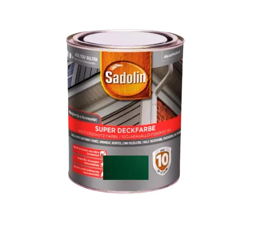 Legnépszerűbb Sadolin Super Deckfarbe fedőfesték 2,5l Mélyzöld