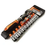 DUGÓKULCS KÉSZLET 13részes 3/8col, 8-19 HARDEN HD-510015 Prémium
