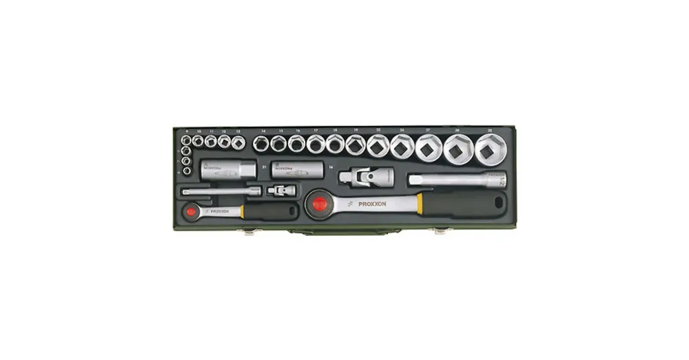 DUGÓKULCS KÉSZLET 27részes 1/4-1/2col 6-32mm PROXXON 23.020 Kedvezmény