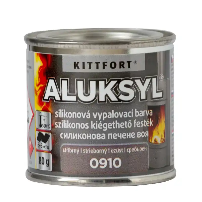 Kiárusítás Kittfort Aluksyl hőálló festék 80g ezüst