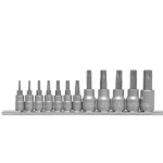 YATO 0431 DUGÓKULCS BEHAJTÓ KÉSZLET TORX 08-55/12részes Gyors szállítás