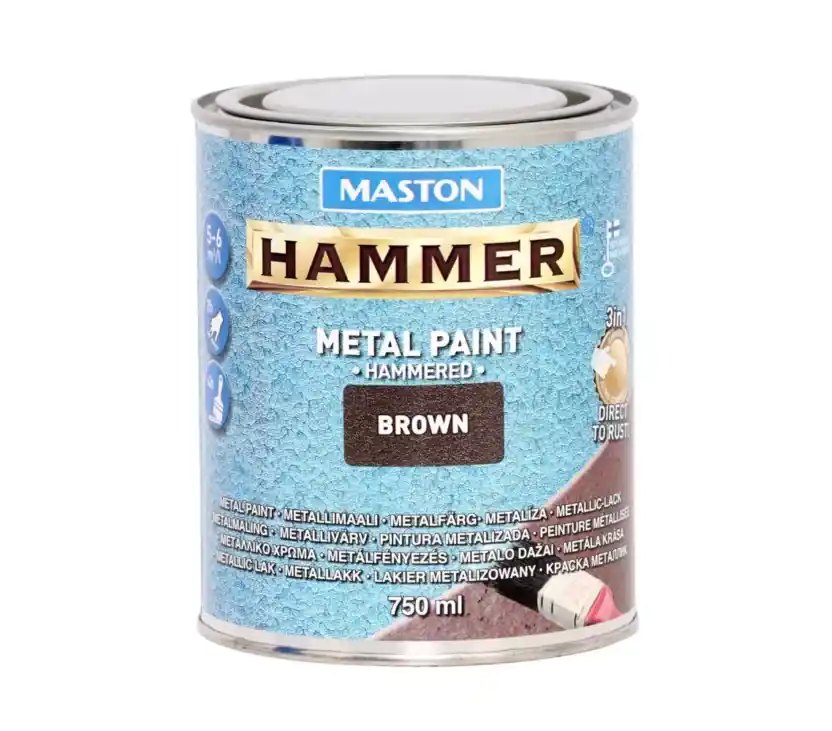 Kiárusítás Maston Hammer fémfesték 750ml kalapácslakk Barna