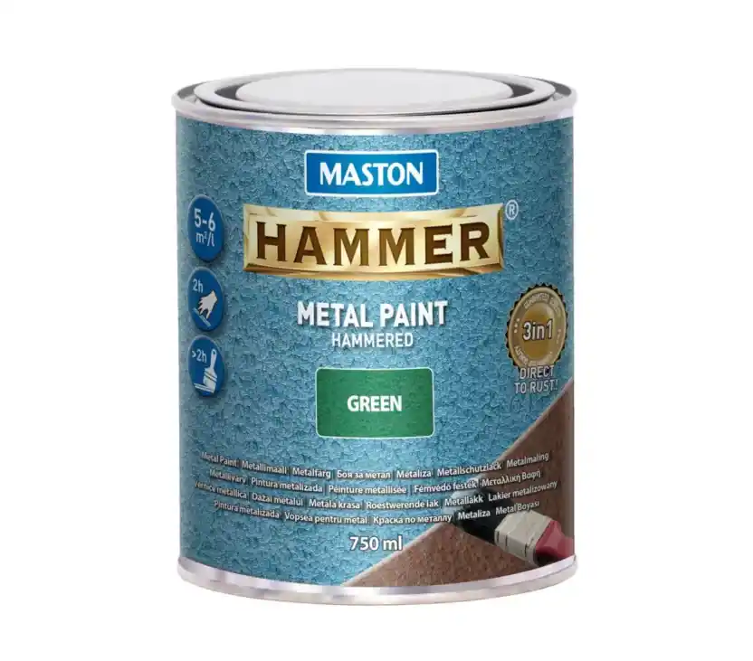 Maston Hammer fémfesték 750ml kalapácslakk Zöld Vedd meg most