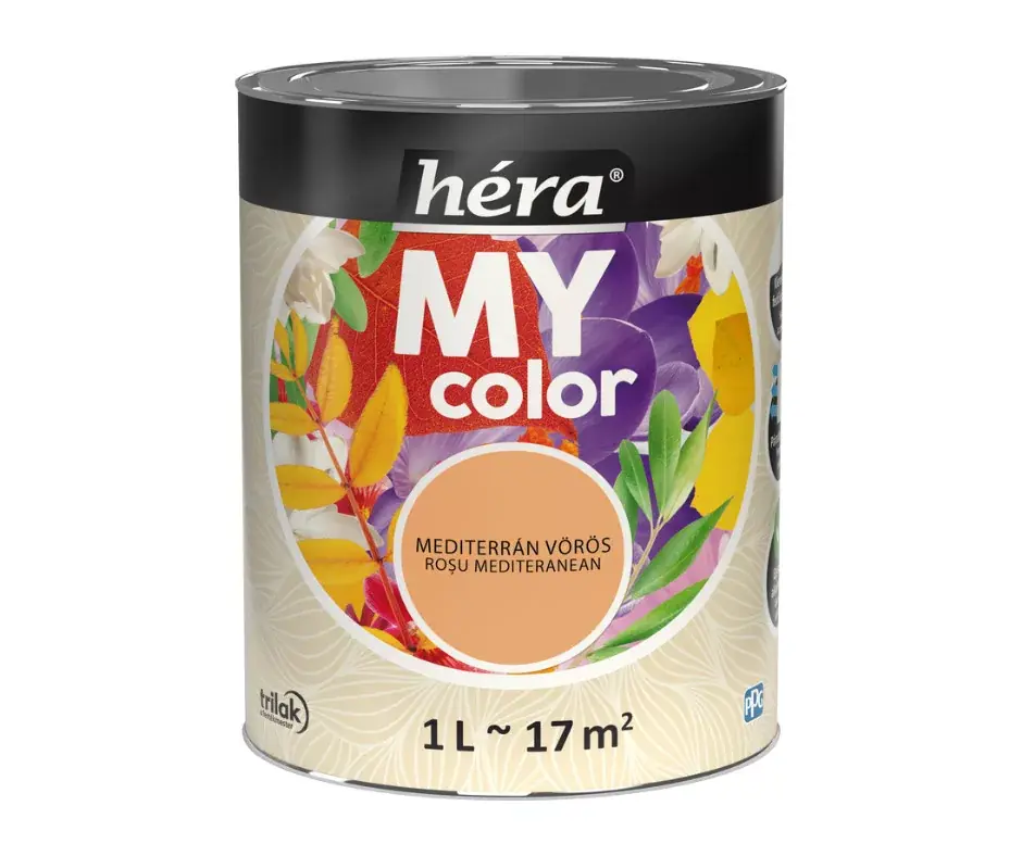 Héra My Color beltéri falfesték 1l Mediterrán vörös Rendeld meg most