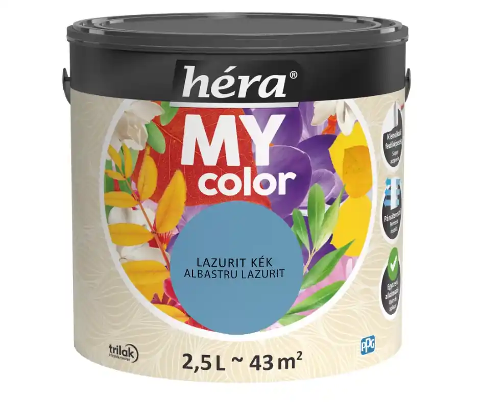 Árengedmény Héra My Color beltéri falfesték 2,5l Lazurit kék