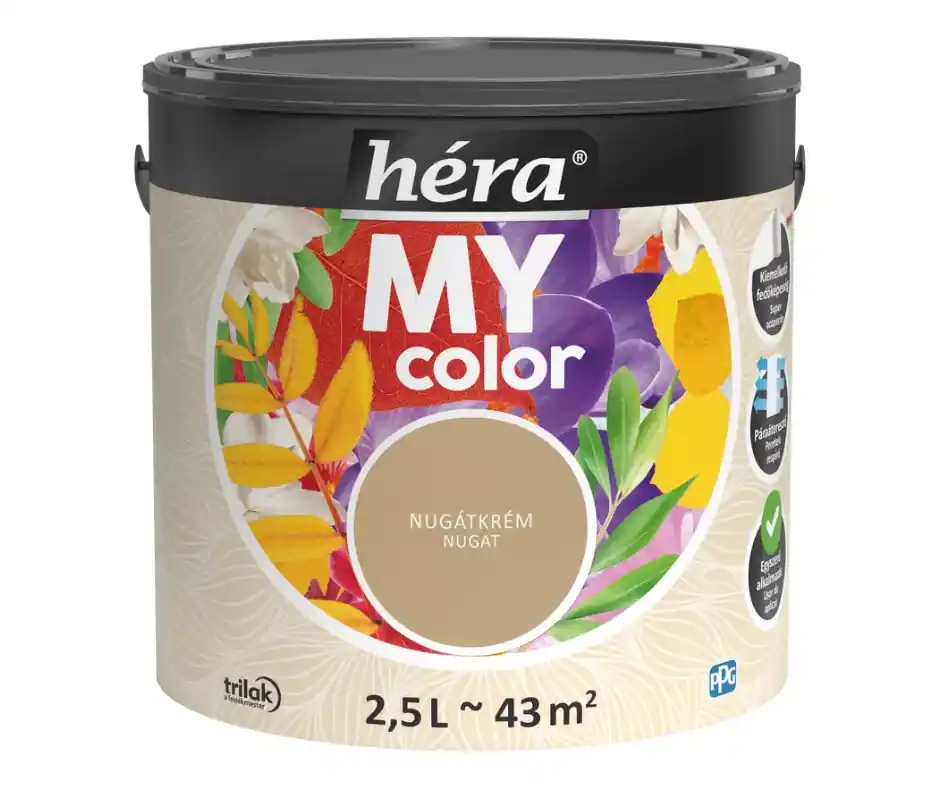 Outlet Héra My Color beltéri falfesték 2,5l Nugátkrém