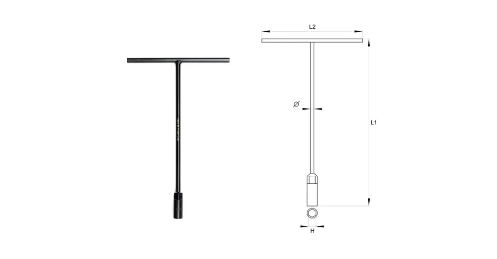 YATO 1571 DUGÓKULCS T FIX MARKOLATAL 8mm 6SZÖGŰ Prémium
