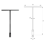 Prémium YATO 1576 DUGÓKULCS T FIX MARKOLATAL 13mm 6SZÖGŰ