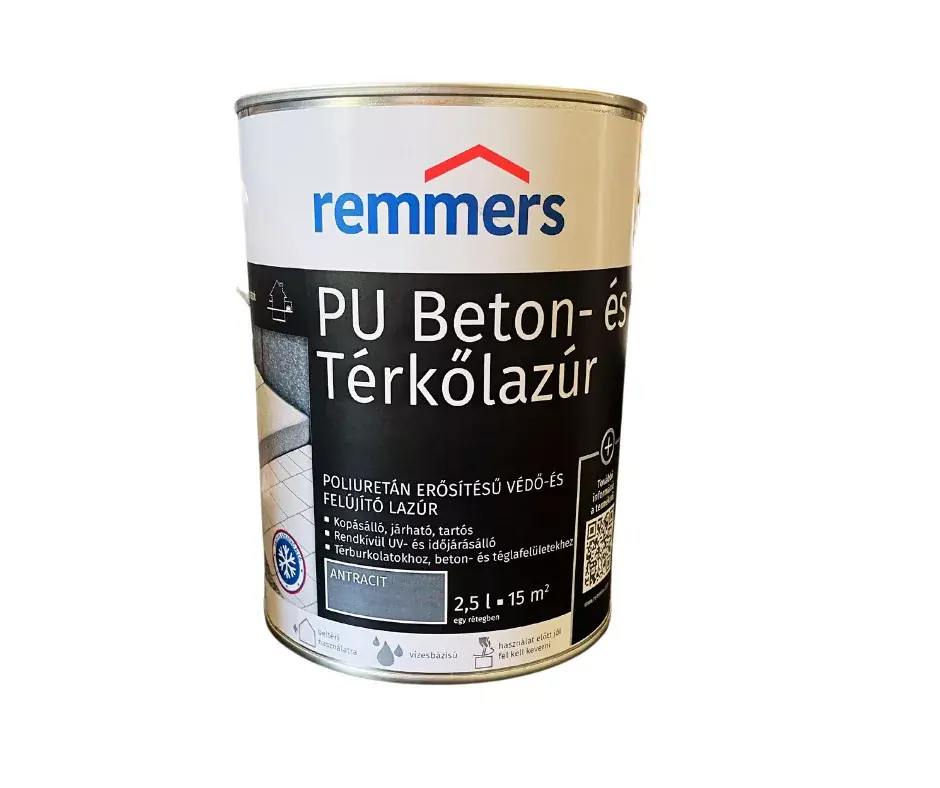 PU Beton- és Térkőlazúr 2,5l antracit Különleges ajánlat