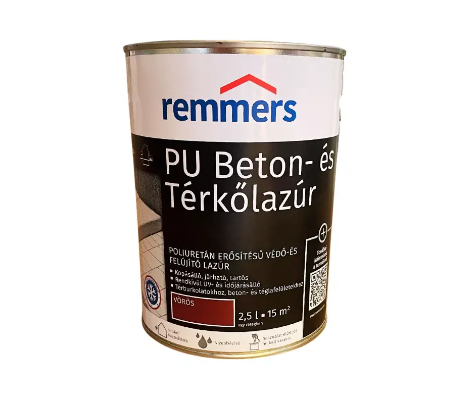 PU Beton- és Térkőlazúr 2,5l vörös Legjobb ár
