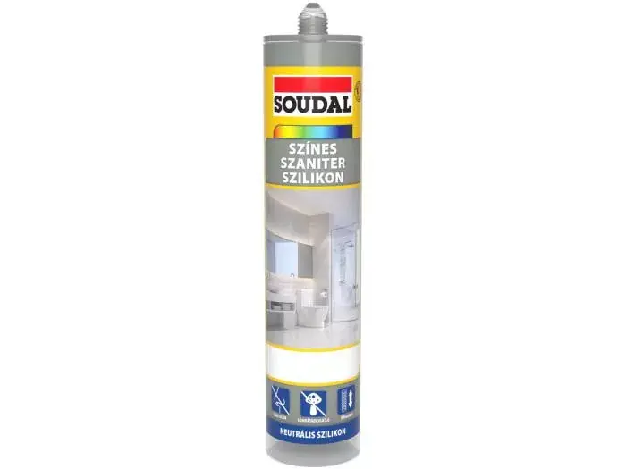 Soudal Színes szaniter-neutrális szilikon 310ml Cementszürke Vásárlói kedvenc