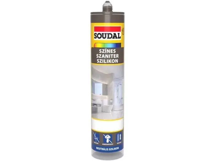 Gyors szállítás Soudal Színes szaniter-neutrális szilikon 310ml Csokoládé