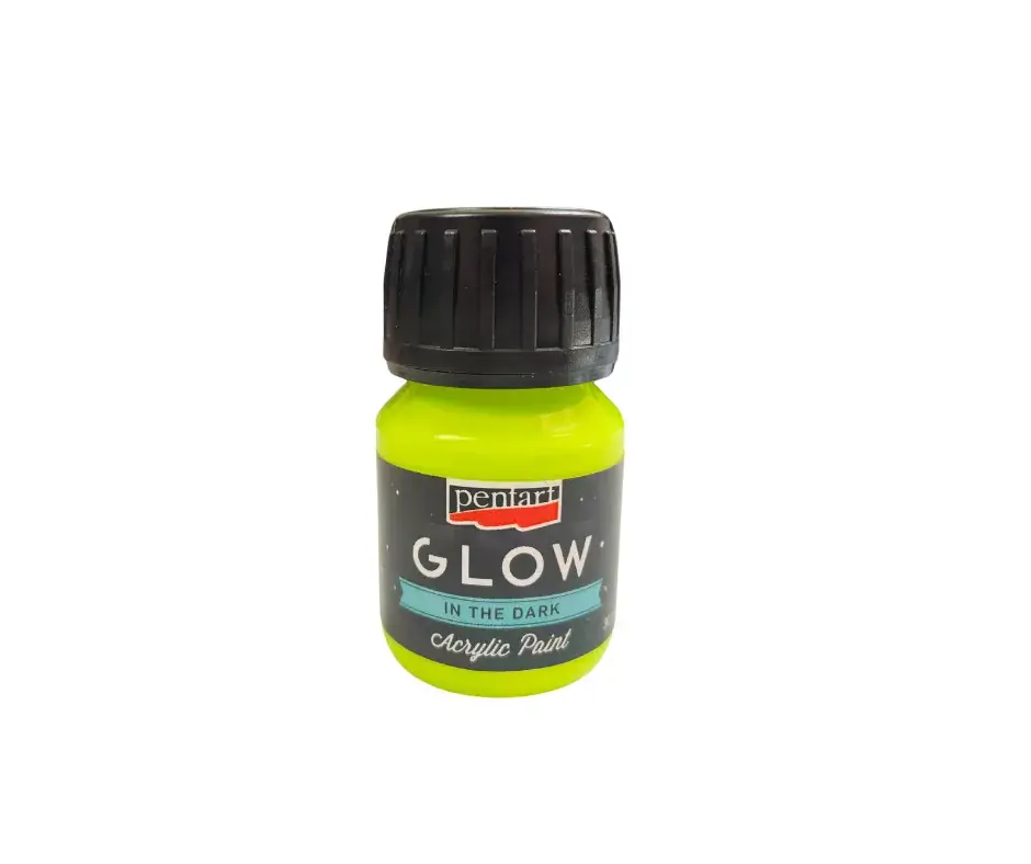 Gyors szállítás Pentart Glow Világító akrilfesték 30ml Limezöld