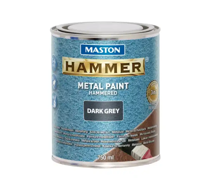 Legkelendőbb Maston Hammer fémfesték 750ml kalapácslakk Sötétszürke