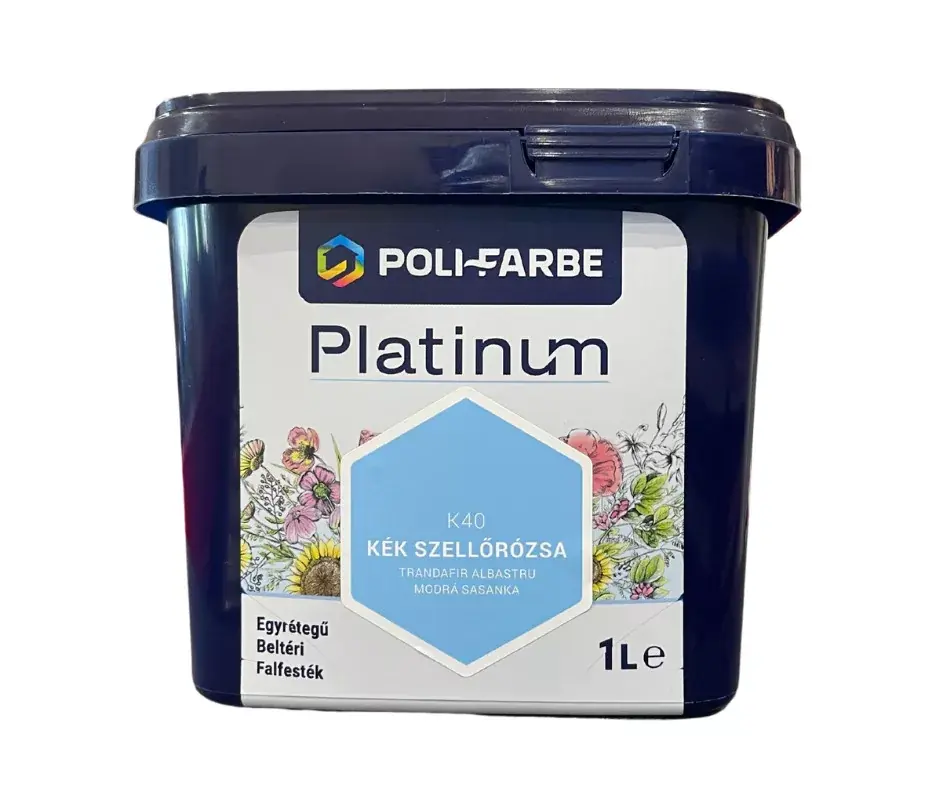 Platinum beltéri falfesték 1l Kék szellőrózsa Expressz kézbesítés