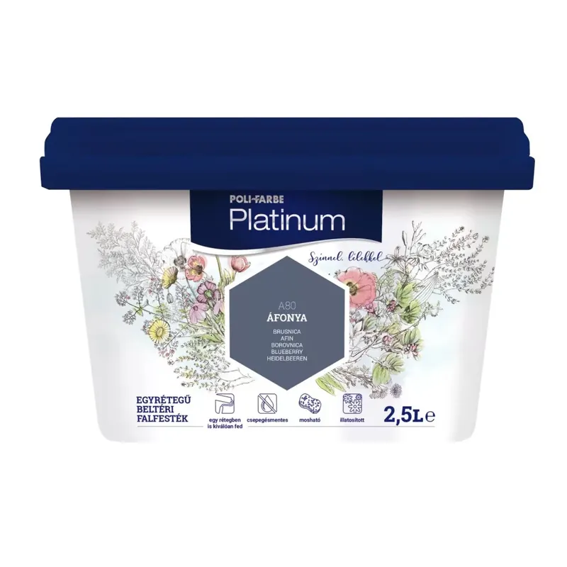Platinum beltéri falfesték 2,5l Áfonya Ne maradj le