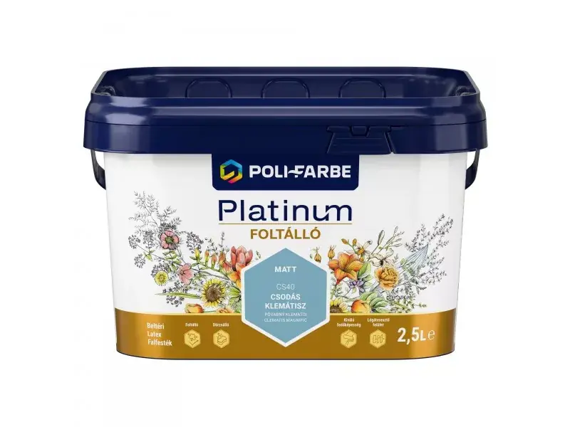 Platinum Foltálló beltéri falfesték 2,5l Csodás klemátisz Vedd meg most