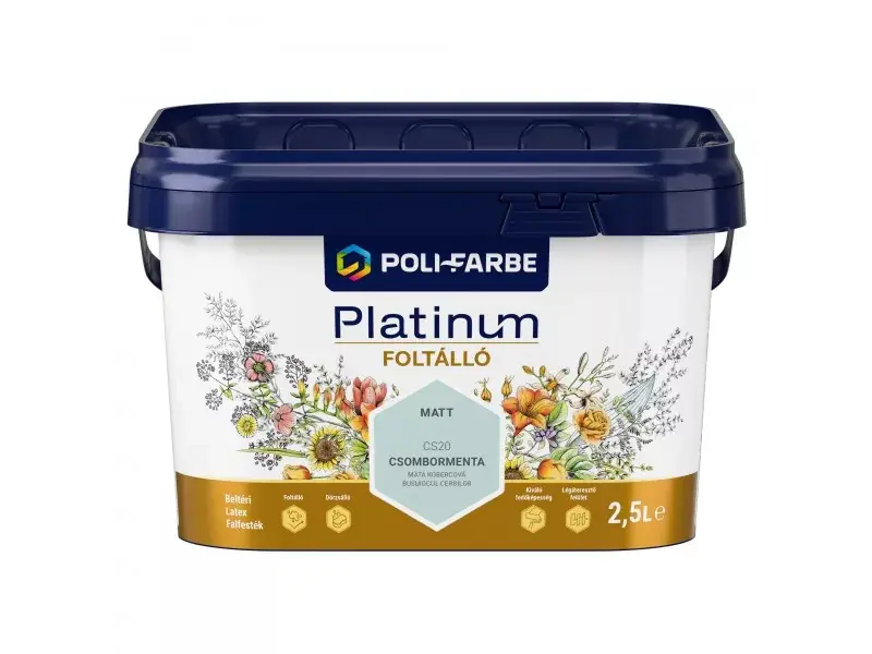 Platinum Foltálló beltéri falfesték 2,5l Csombormenta Ajánlat