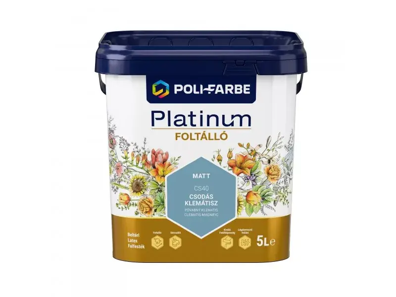 Kihagyhatatlan ajánlat Platinum Foltálló beltéri falfesték 5l Csodás klemátisz
