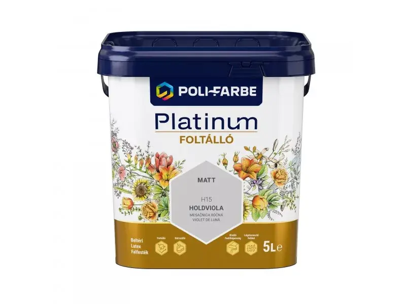 Biztonságos vásárlás Platinum Foltálló beltéri falfesték 5l Holdviola