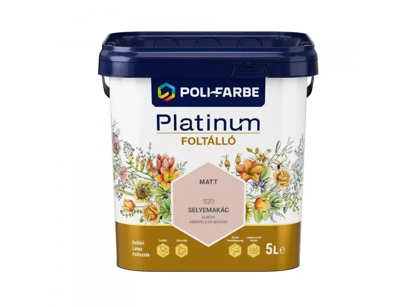 Expressz kézbesítés Platinum Foltálló beltéri falfesték 5l Selyemakác