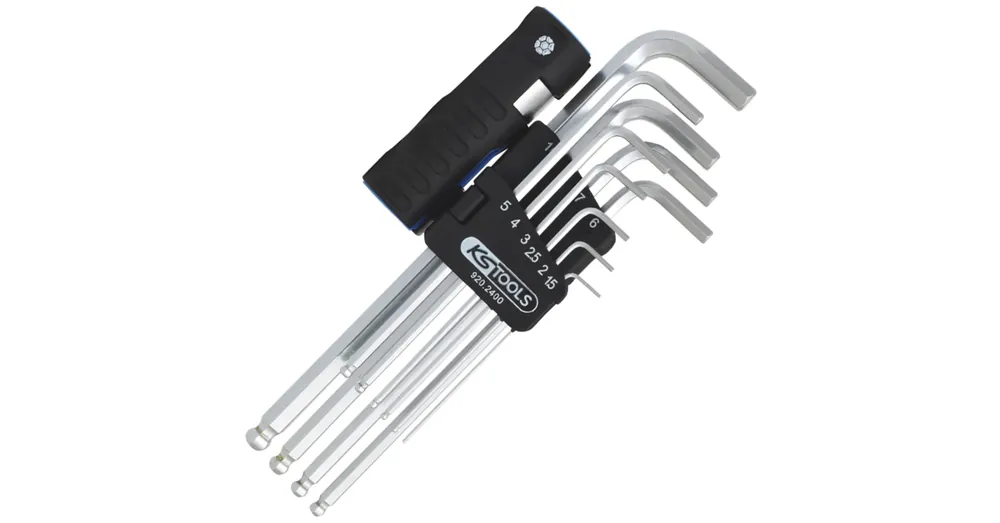 Nézd meg most KS TOOLS 920.2400 IMBUSZKULCS KÉSZLET 01,5-10/10DB-OS HOSSZÚ GÖMB