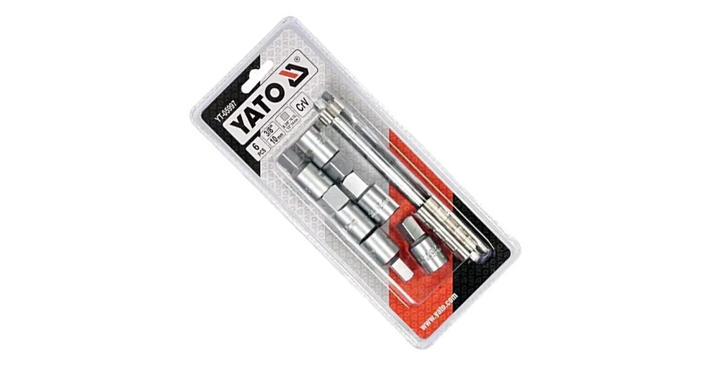 YATO 05997 OLAJLEERESZTŐ-KULCS KÉSZLET 6DB-OS, 3/8 COL 10MM CRV Ne maradj le