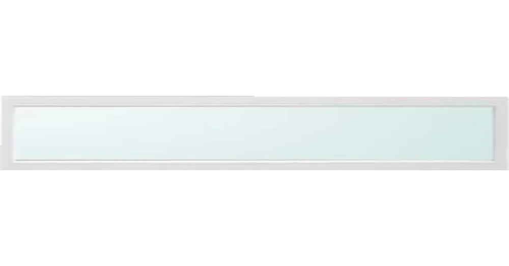 Olcsó 180x30 felülvilágító fix üvegezéssel fehér színben 2 rétegű savmart üveggel