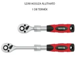 Újdonság YATO 0297 DUGÓKULCS RACSNIS HAJTÓ 1/4col ÁLLÍTHATÓ 150-200mm CrV6135
