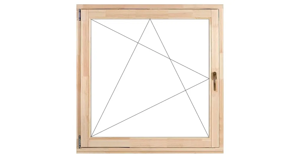 Bestseller 90x90 bukó nyíló balos fa ablak natúr