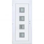 100x210 balos Bihar 4 üveges műanyag bejárati ajtó 5 kamrás fehér Vedd meg most
