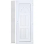 Outlet 120x210 jobbos Köln tömör műanyag bejárati ajtó oldalvilágítóval 5 kamrás fehér