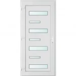 100x210 balos Charlotte 7 üveges bejárati ajtó 2 rétegű üveggel és hőszigetelt panellel 5 kamrás fehér Biztonságos vásárlás