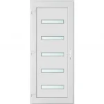 100x210 balos Detroit 5 üveges bejárati ajtó 2 rétegű üveggel és hőszigetelt panellel 5 kamrás fehér Szuper ajánlat