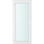 100x210 balos Seattle üveges bejárati ajtó 2 rétegű üveggel és hőszigetelt panellel 5 kamrás fehér Gyors kiszállítás