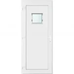 100x210 balos Chicago 1 üveges bejárati ajtó 2 rétegű üveggel és hőszigetelt panellel 5 kamrás fehér Kedvezmény