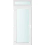 100x240 balos Seattle üveges bejárati ajtó 2 rétegű üveggel és hőszigetelt panellel 5 kamrás fehér Rendeld meg most