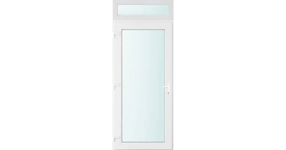 100x240 balos Seattle üveges bejárati ajtó 2 rétegű üveggel és hőszigetelt panellel 5 kamrás fehér Rendeld meg most