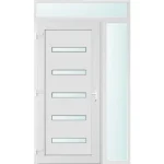130x240 balos Detroit 5 üveges bejárati ajtó 2 rétegű üveggel és hőszigetelt panellel 5 kamrás fehér Vedd meg online