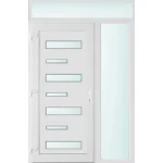 Rendeld meg most 140x240 balos Charlotte 7 üveges bejárati ajtó 2 rétegű üveggel és hőszigetelt panellel 5 kamrás fehér