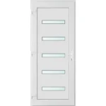 100x210 balos Detroit 5 üveges bejárati ajtó 3 rétegű üveggel és hőszigetelt panellel 5 kamrás fehér Szezonális akció