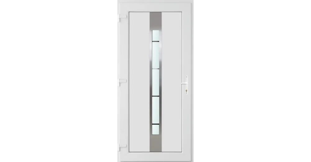 100x210 balos Philadelphia 1 üveges bejárati ajtó 3 rétegű üveggel és hőszigetelt panellel 5 kamrás fehér Biztonságos fizetés
