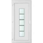 90x210 balos El Paso 1 üveges bejárati ajtó 3 rétegű üveggel és hőszigetelt panellel 5 kamrás fehér Különleges ajánlat