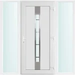 180x210 jobbos Philadelphia 1 üveges bejárati ajtó 3 rétegű üveggel és hőszigetelt panellel 5 kamrás fehér Ne maradj le