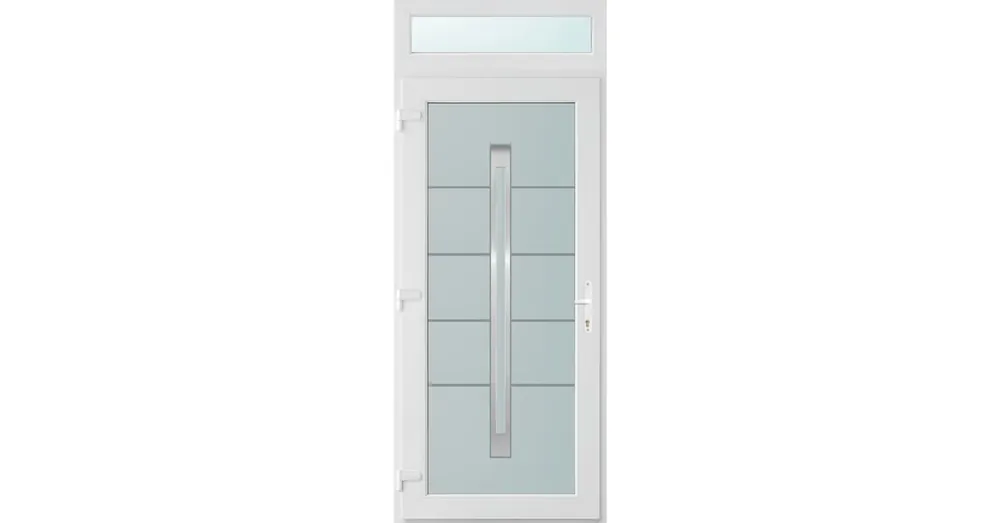 100x240 balos Phoenix 1 üveges bejárati ajtó 3 rétegű üveggel és hőszigetelt panellel 5 kamrás fehér Csak ma