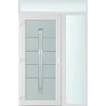 Prémium 140x240 balos Phoenix 1 üveges bejárati ajtó 3 rétegű üveggel és hőszigetelt panellel 5 kamrás fehér